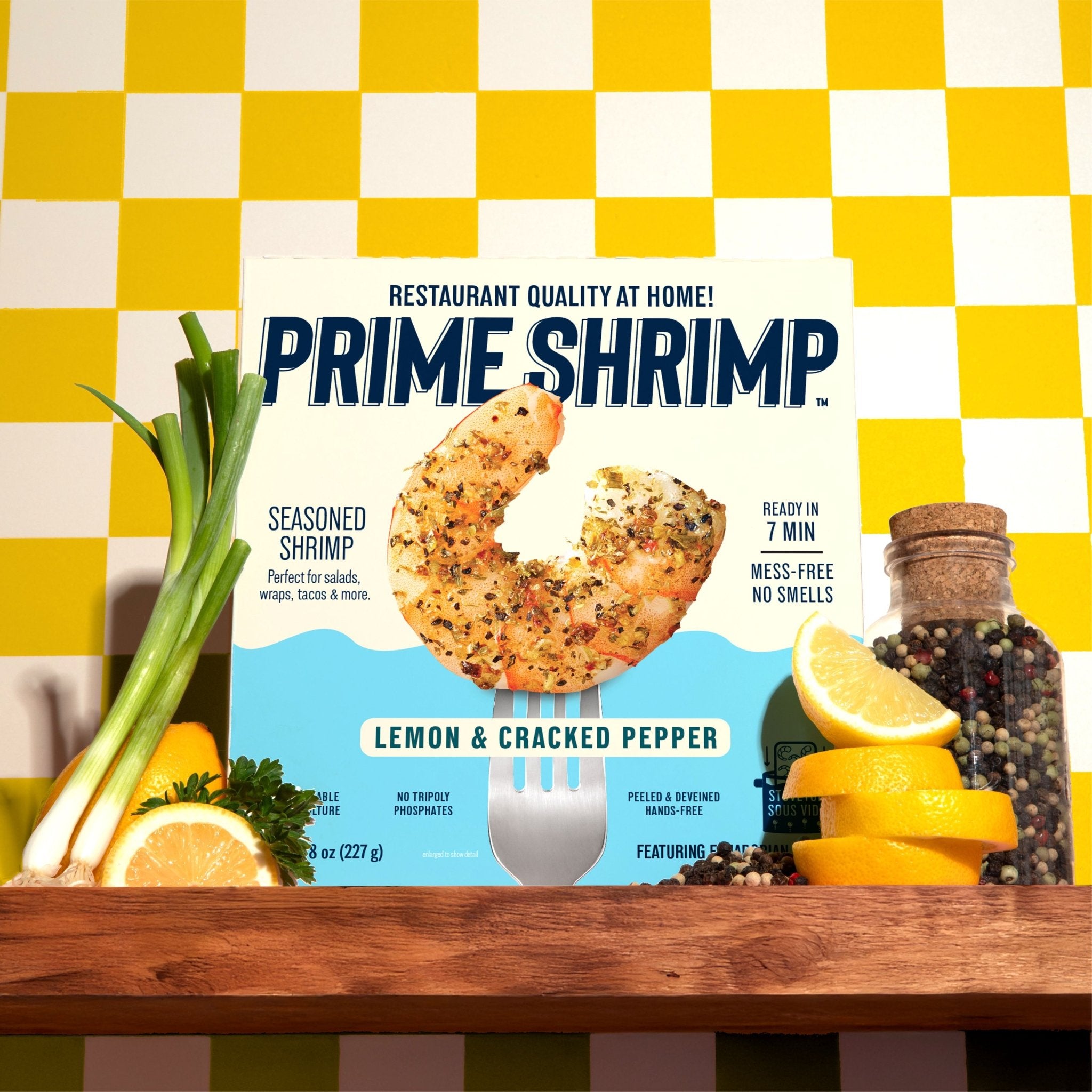 Lemon and Cracked Pepper Shrimp