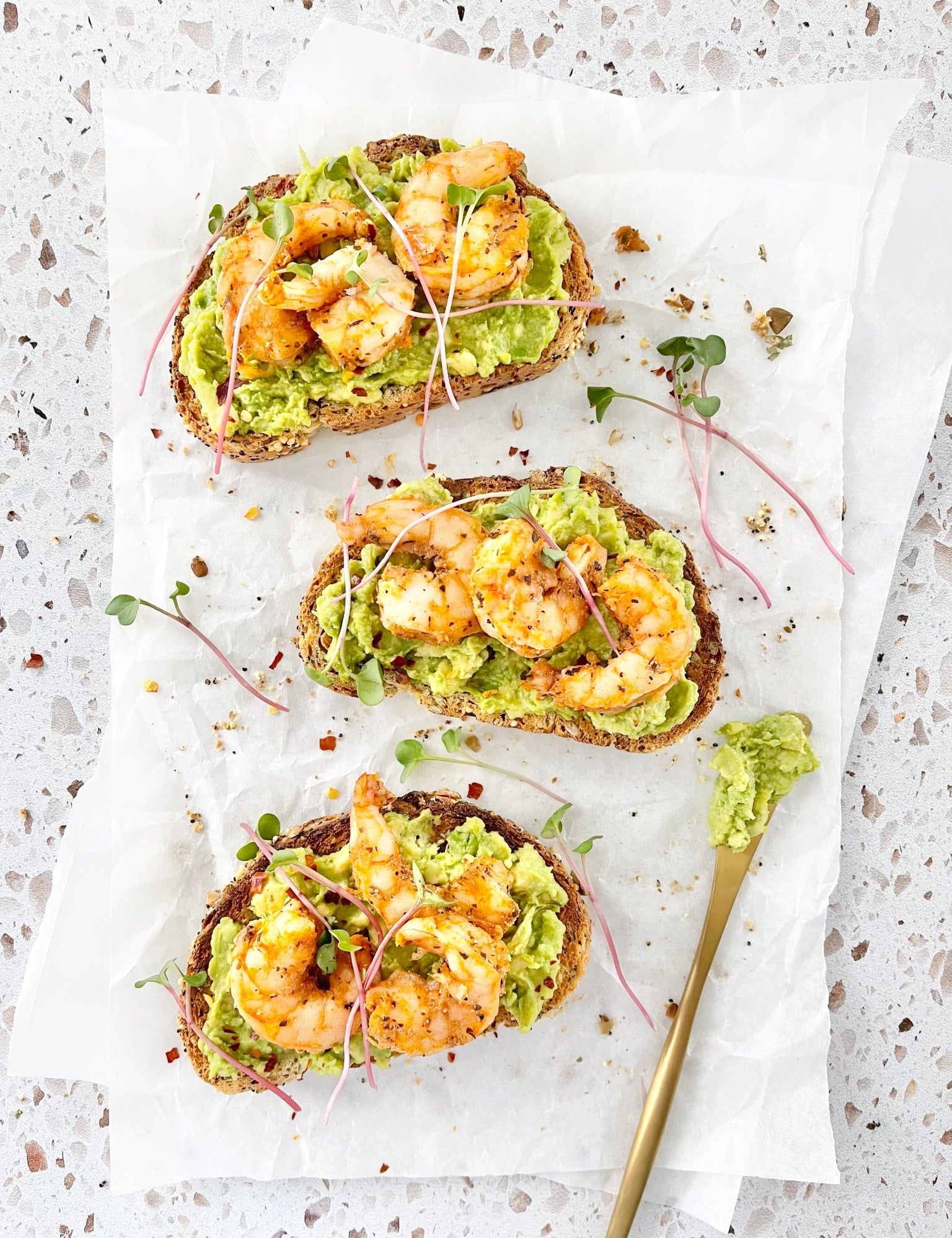 Shrimp Avocado Toast