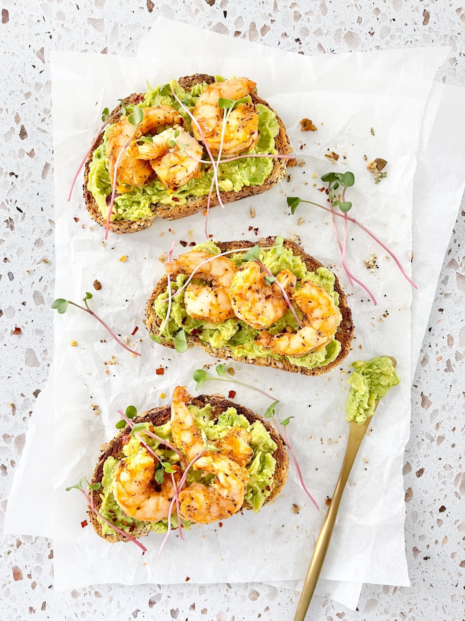 Shrimp Avocado Toast