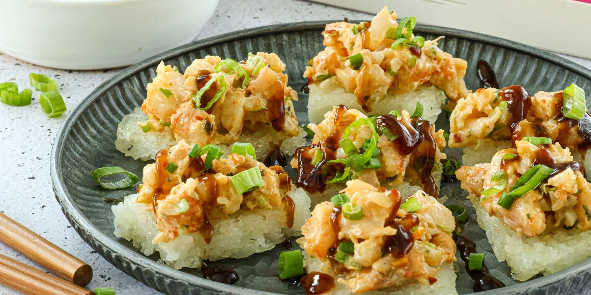 Crispy Rice with Sushi-Inspired Shrimp Salad