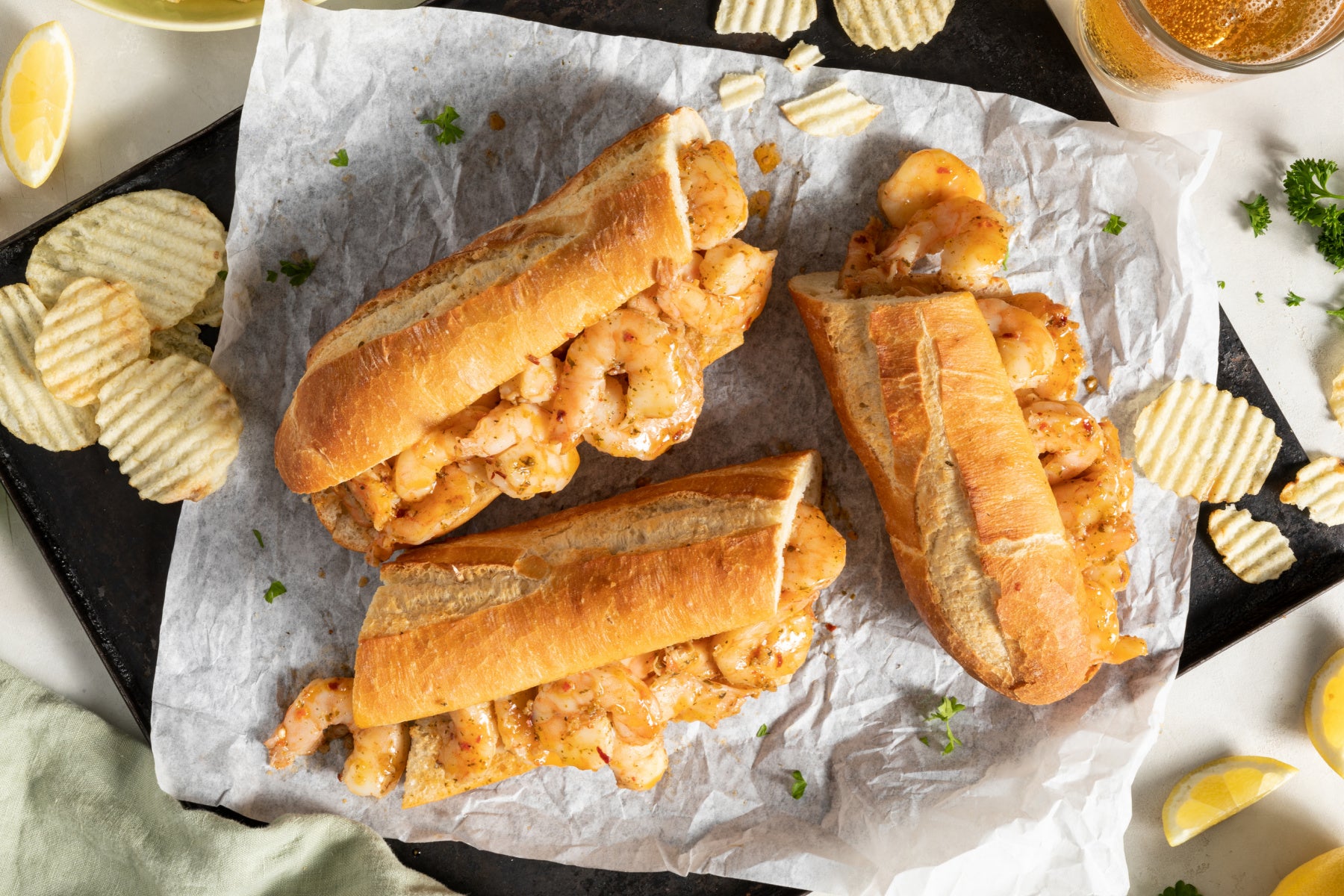 Barbeque Shrimp Po Boy