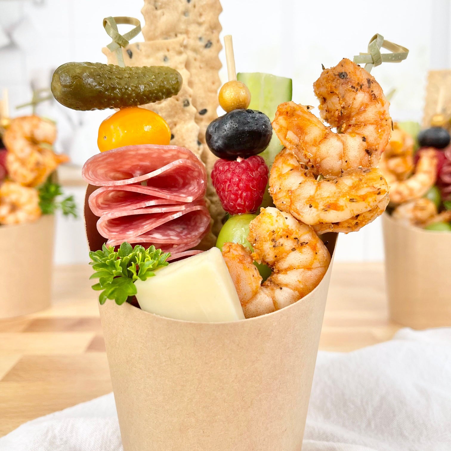 Shrimp Charcuterie Cups