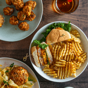Burgers + Shrimp and Sauce