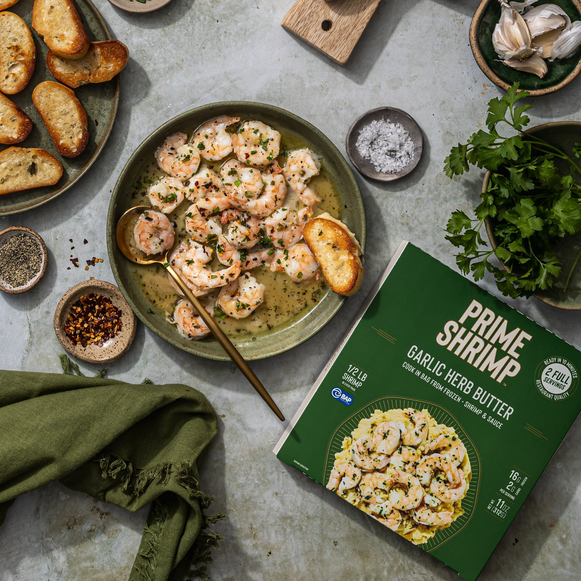 Garlic Herb Butter Shrimp