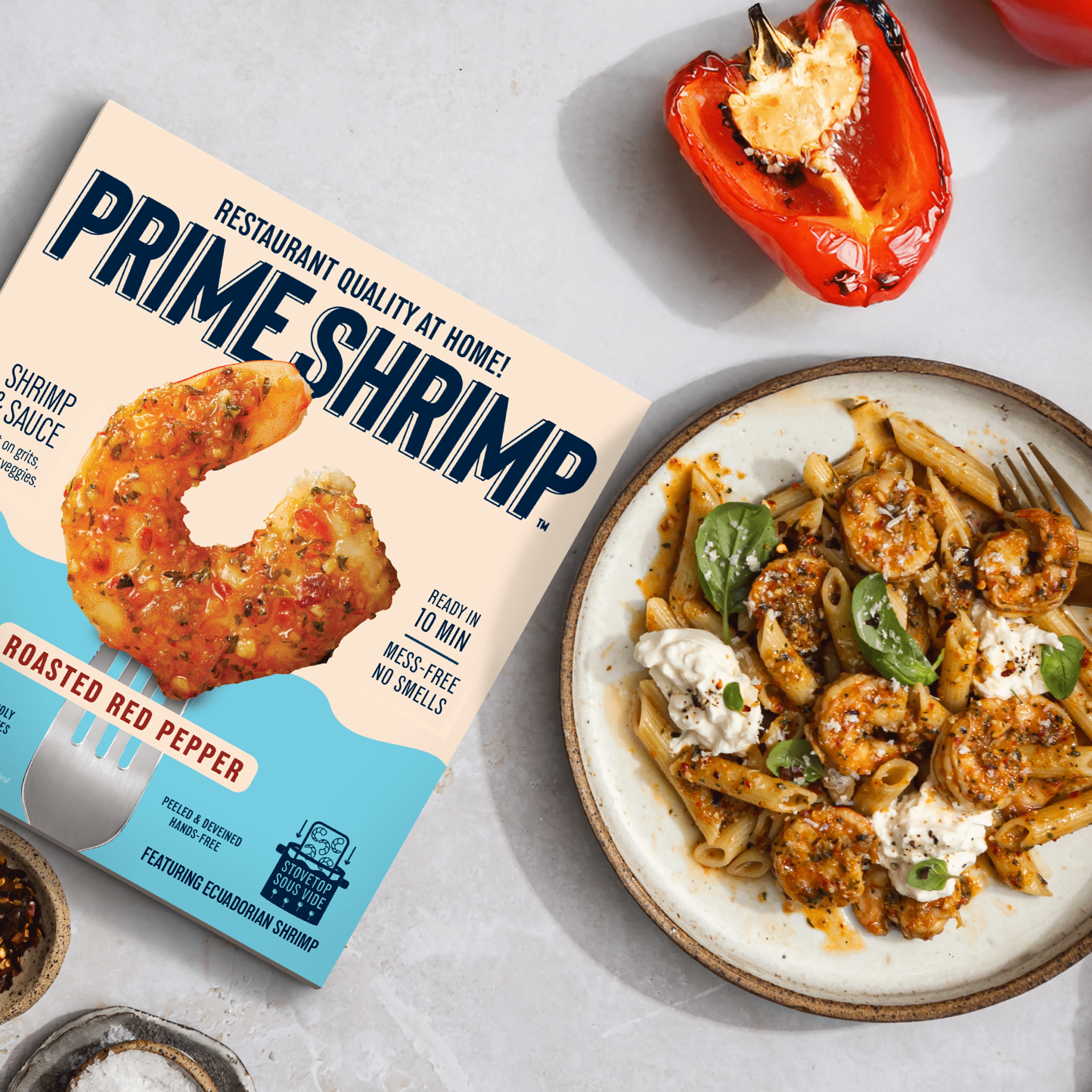 Roasted Red Pepper Shrimp