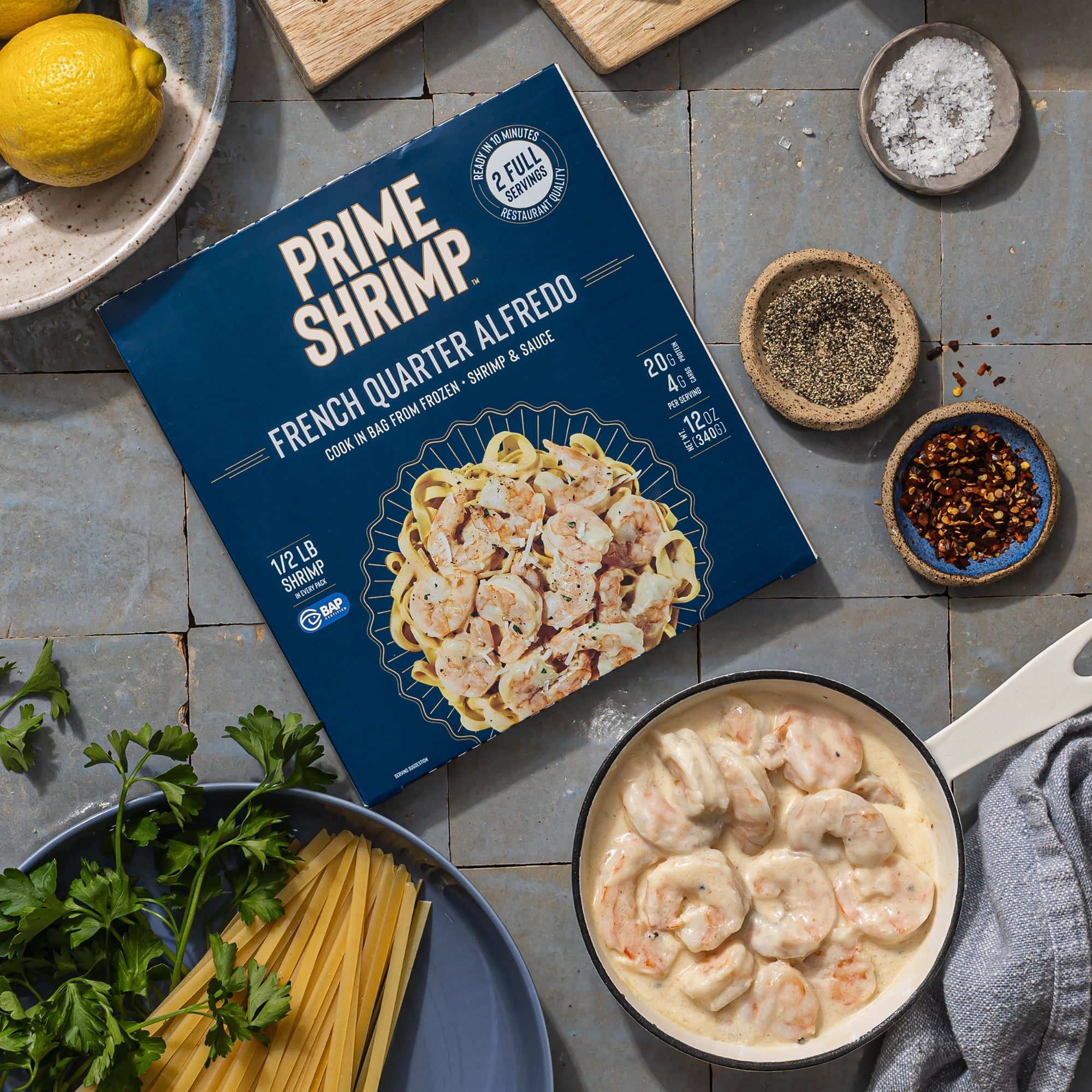 French Quarter Alfredo Shrimp